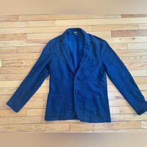 Faherty Inlet Knit Blazer Indigo Wash